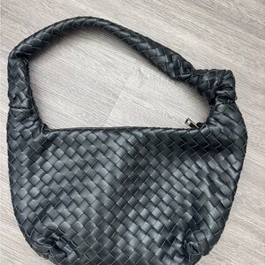 A New Day Women’s Black Woven Shoulder Bag
